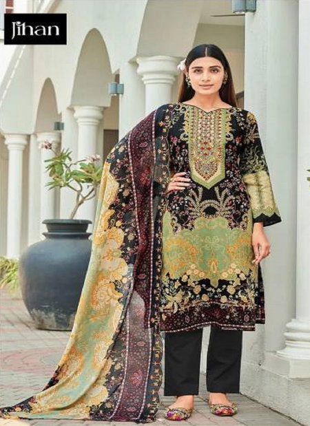 Jihan 3756 Pakistani Chiffon Dupatta Readymade Suits Suppliers In India